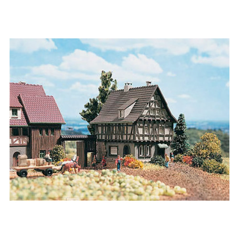 Vollmer 49530 Z Scale Half Timber House -- 2 x 1-1/2" 5 x 3.8cm
