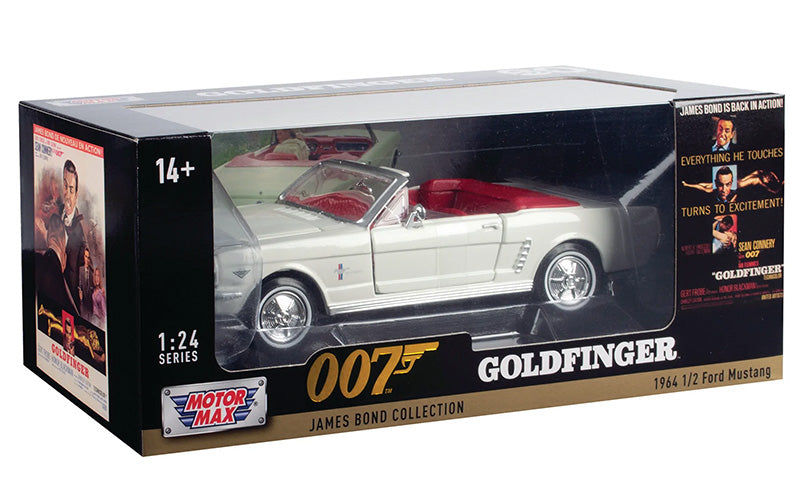 Motormax 79852 1/24 1964 1/2 Ford Mustang Convertible, Goldfinger