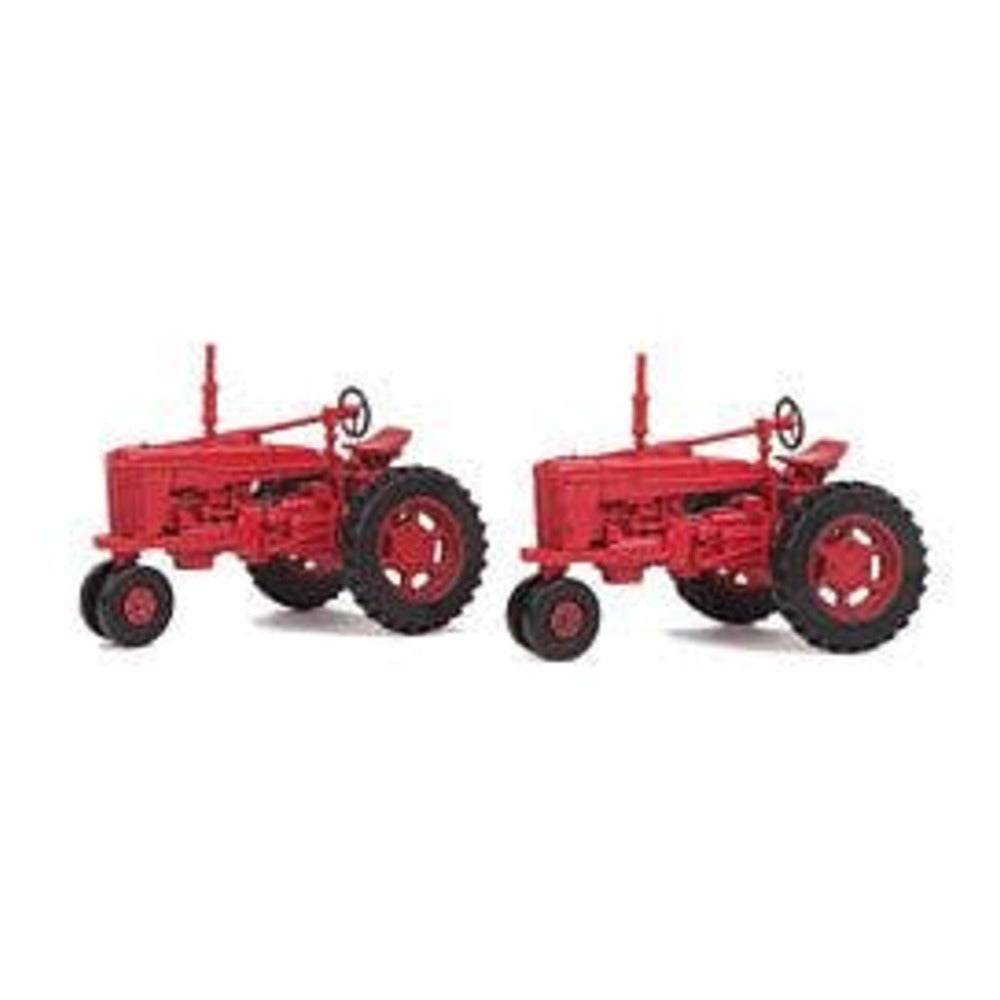 Walthers SceneMaster 949-4160 HO Farm Tractor 2-Pack, Red