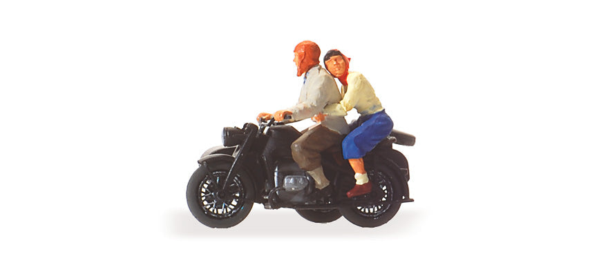Preiser 28148 HO Zundapp KS 750 Motorcycle w/Riders