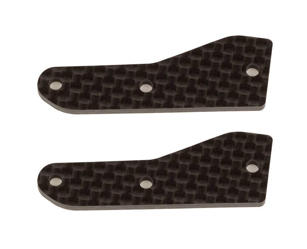Associated 81537 RC8B4 Front Upper Suspension Arm Inserts Carbon Fiber 2mm
