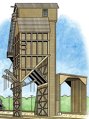 Walthers Cornerstone 2922 HO Scale Wood Coaling Tower Kit