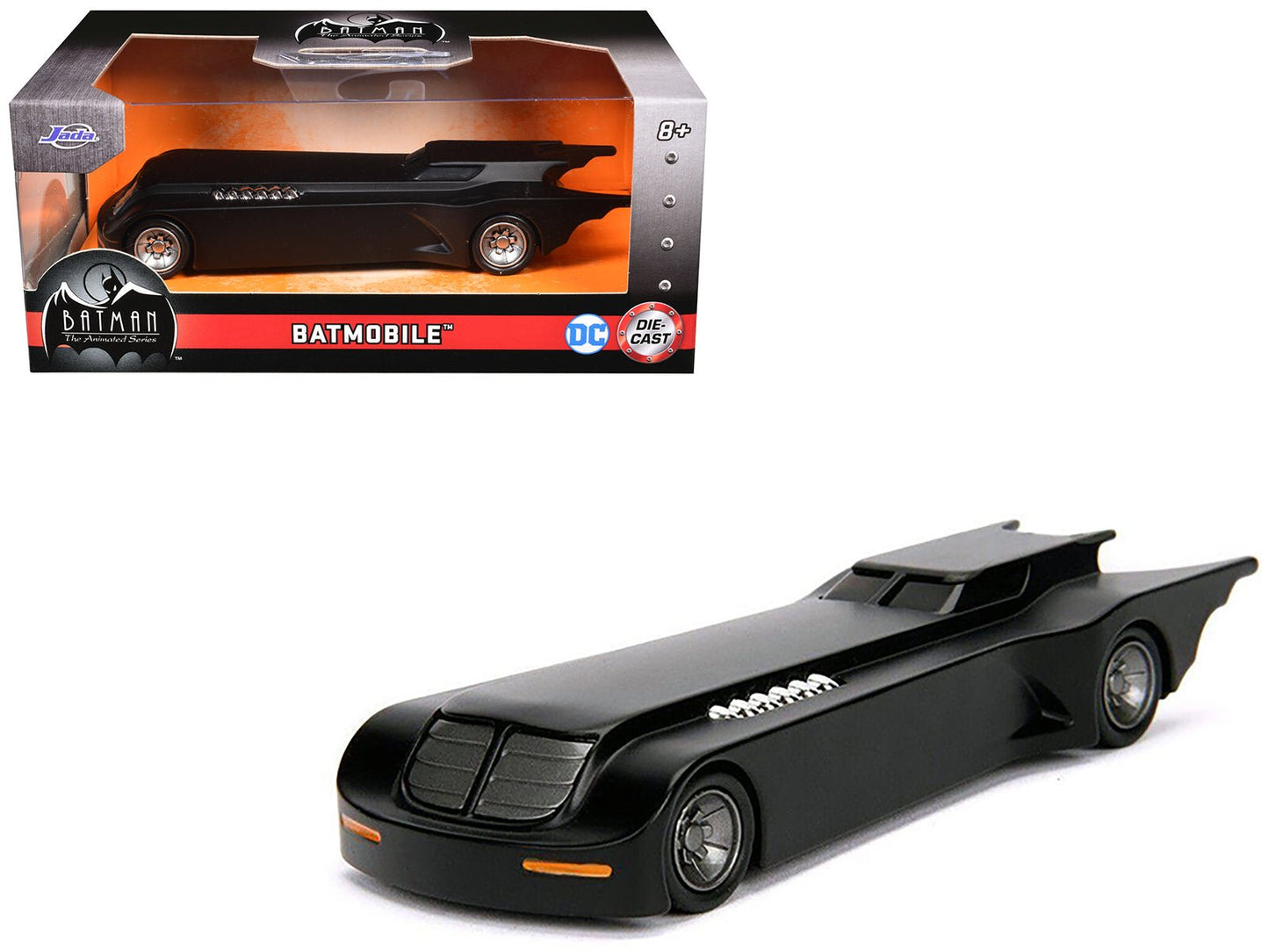 Batmobile "The Animated Series" DC Comics Series Diecast Model Car by Jada free shipping USA