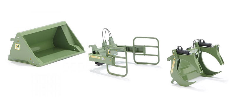 Wiking 077383 1/32 Bressel & Lade Front Loader Set A, Green