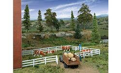 Walthers SceneMaster 949-4202 HO 3-Rail Farm Fence Kit