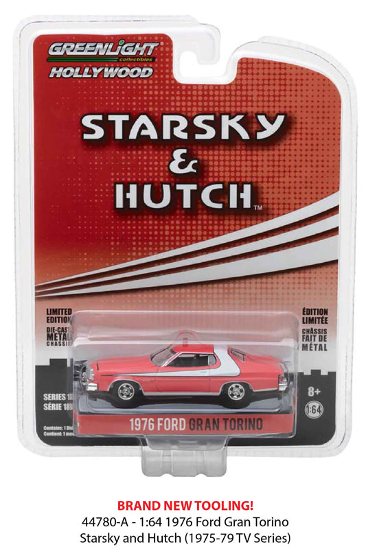 Greenlight 44780-A 1/64 1976 Ford Gran Torino, Starsky & Hutch