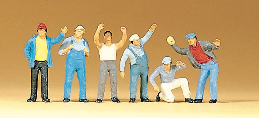 Preiser 10036 HO Scale Standing Truck Drivers Figures (6)