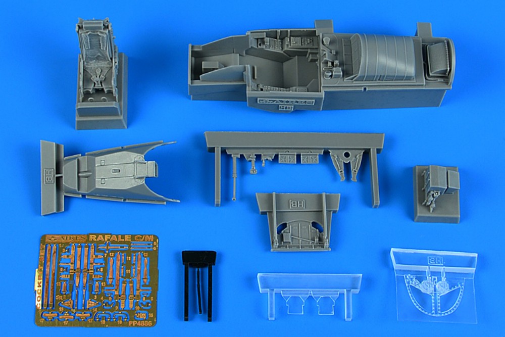 Aires 4886 1/48 Rafale C/M Cockpit Set For HBO