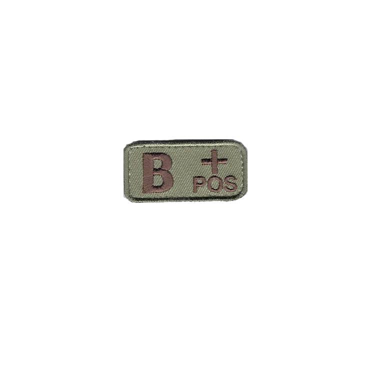 B+ Blood Type OCP Patch with Hook Fastener