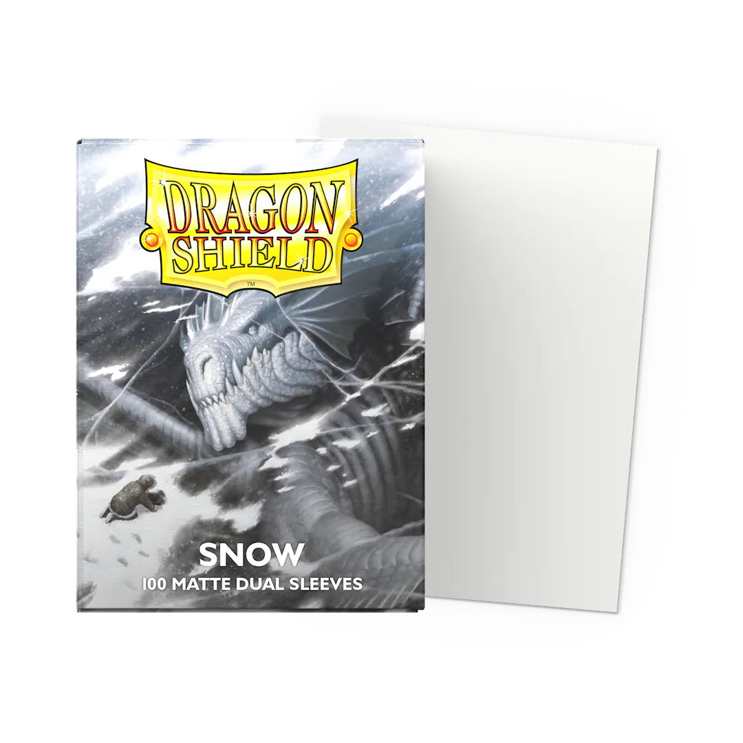 Dragon Shield: Snow - Matte Dual Sleeves - Standard Size