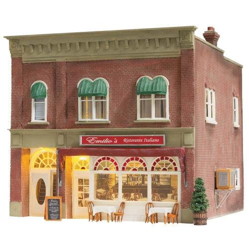 Woodland Scenics BR5855 O Scale Emilio's Italian Restaurant Building Built