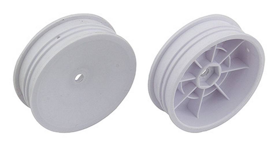 Associated 91757 2WD Slim Front Wheels 2.2" 12mm Hex White RC10B6 RC10B6D