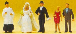 Preiser 14058 HO Scale Wedding Participants Catholic