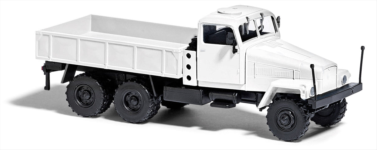Busch 60255 HO Scale 1960 IFA G5 Low-Side Truck Kit (White)