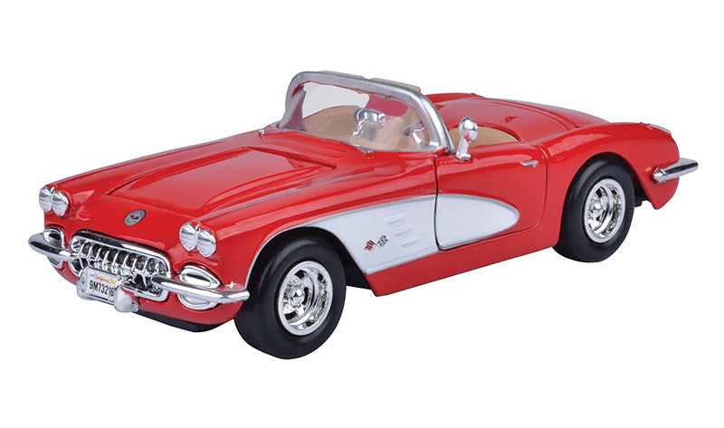 Motormax 73216AC-R 1/24 1959 Chevrolet Corvette, Red