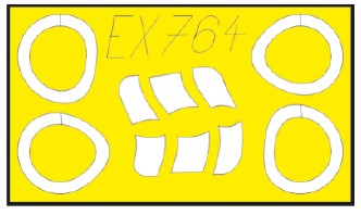Eduard EX764 1/48 Mask Aircraft- Ar68F for ROD