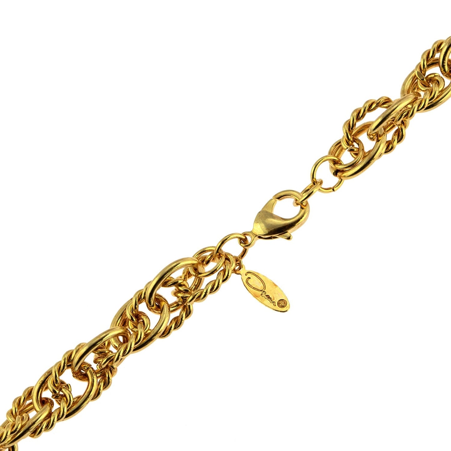 Vintage Oscar De La Renta 24 Inch Gold Tone Link Chain Necklace Size: G by PVD Vintage Jewelry