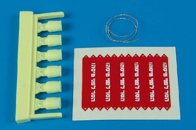 Aerobonus 320006 1/32 AIM9 L/M/N Seeker Head Cover w/RBF Flags IDF