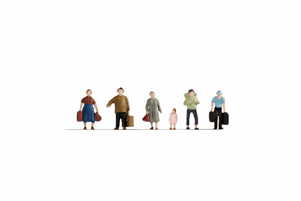 Noch 38115 N Scale Standing Passengers, 6 Figures