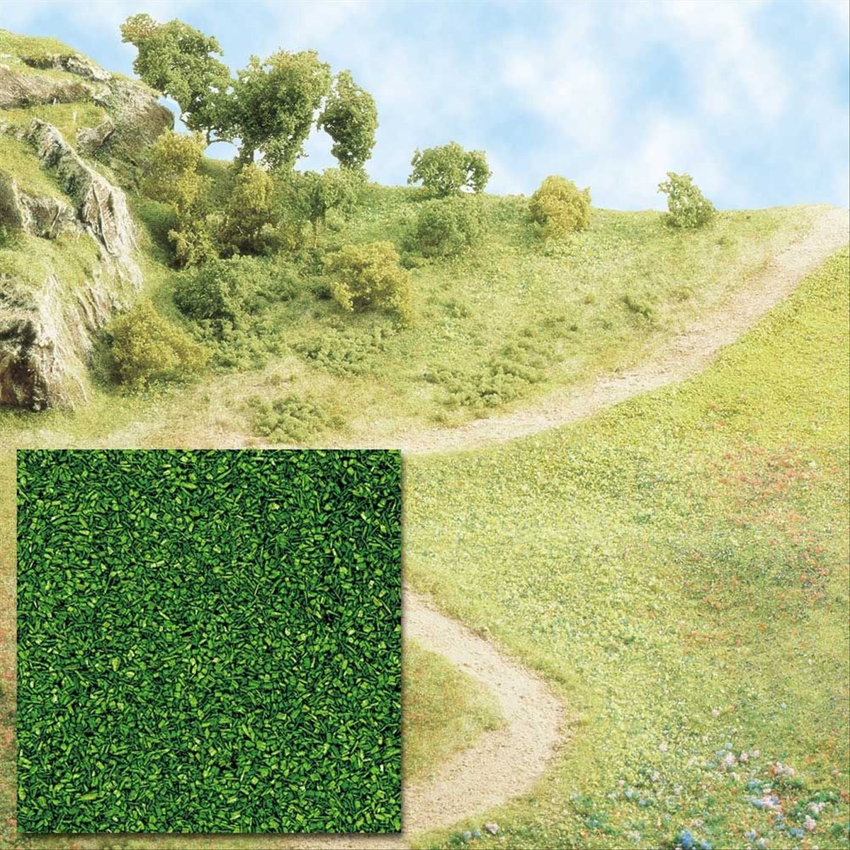 Busch 7053 Grass Scatter Ground Cover, Medium Green 40g