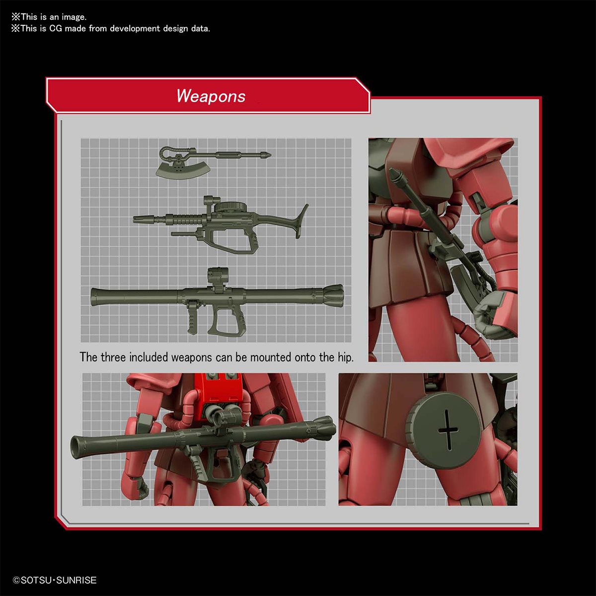 Gundam MS-O6S Char's Zaku II HG 1/144 Model Kit
