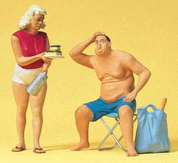 Preiser 45111 G Scale Sports & Recreation Campers Man & Woman