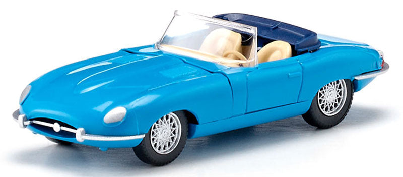Wiking 081707 1/87 Jaguar E-Type Roadster, Blue