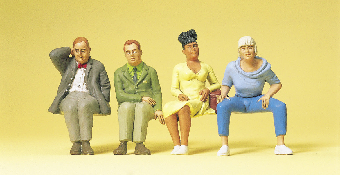 Preiser 63088 1:32 Scale Seated Travellers Set #1 Figure Set
