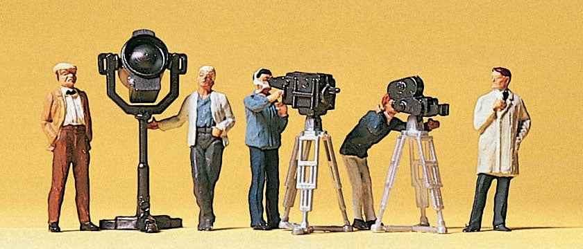 Preiser 10062 HO Scale TV / Movie Crew Figure Set