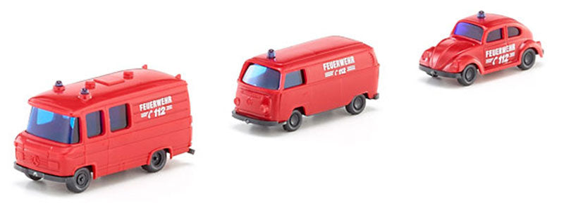Wiking 093449 1/160 Fire Service Vehicle Set