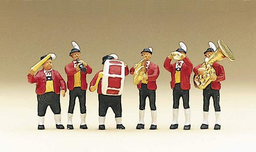 Preiser 10206 HO Scale Tyrolean Band in Costume Set #1
