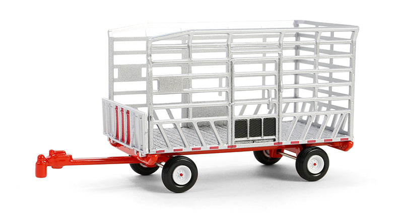 Greenlight 48090-F 1/64 Scale Bail Throw Wagon