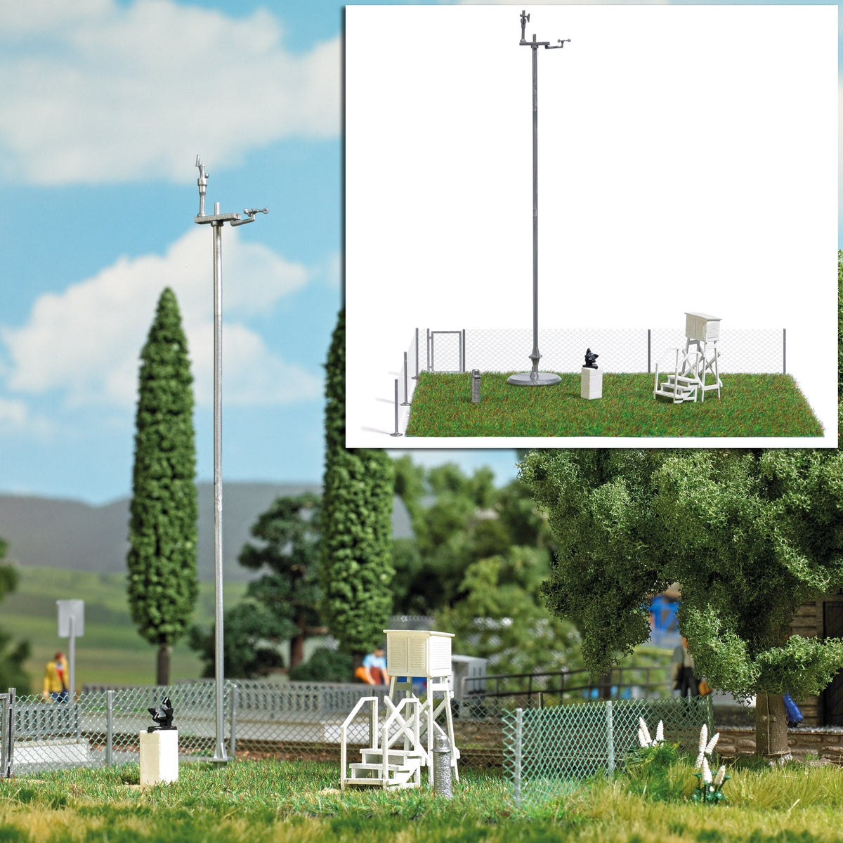 Busch 7894 HO Scale Weather Station Miniature Scene