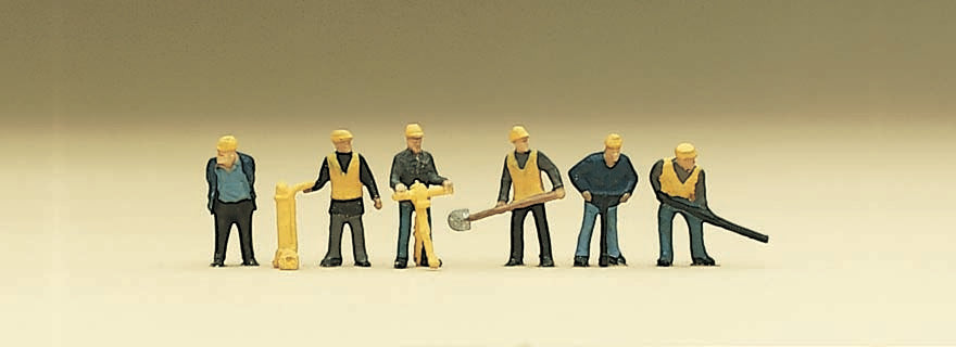 Preiser 88513 Z Scale Railroad Track Maintenance Gang Figure Set