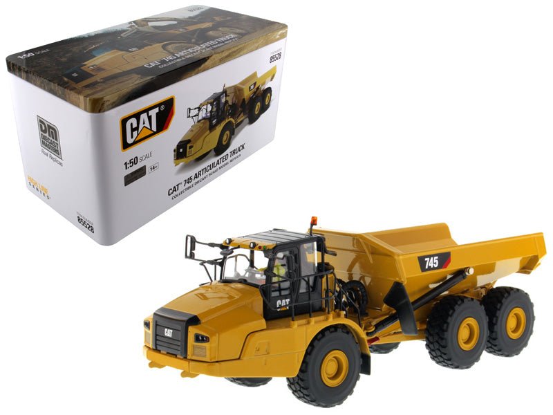 CAT Caterpillar 745 Articulated Dump Truck with Removable Operator "High Line" Series 1/50 Diecast Model by Diecast Masters free shipping USA