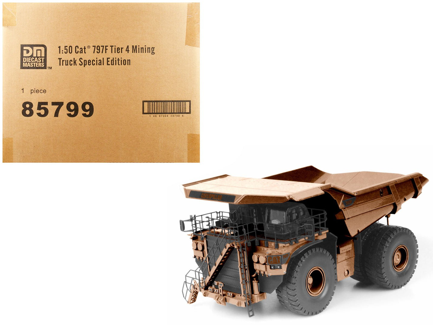 CAT Caterpillar 797F 4 Tier Mining Truck Copper Finish Special Edition "Commemorative" Series 1/50 Diecast Model by Diecast Masters free shipping USA
