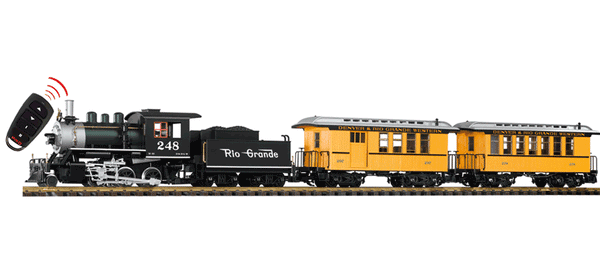 Piko 38112 G Scale D&RGW Passenger R/C Starter Set w/Sound