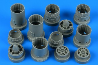 Aires 4864 1/48 F4B/N/C/D Phantom II Exhaust Nozzles For HSG (Resin)