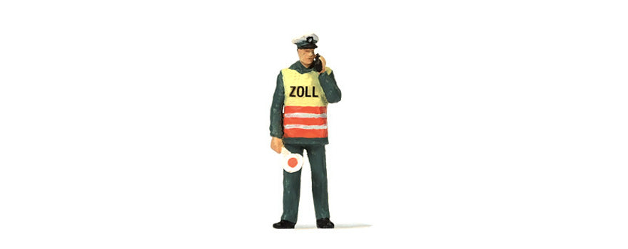 Preiser 28100 HO Customs Officer with Safety Vest Figure