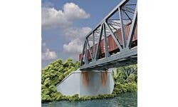 Walthers Cornerstone 933-4553 HO Double-Track Concrete Abutments 2pk
