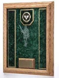 Awards Display Case, Military Awards shadow Box - Oak
