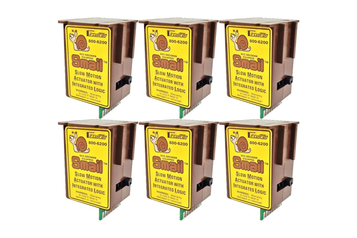Circuitron 800-6206 Smail Slow Motion Switch Machine, 6 Pack