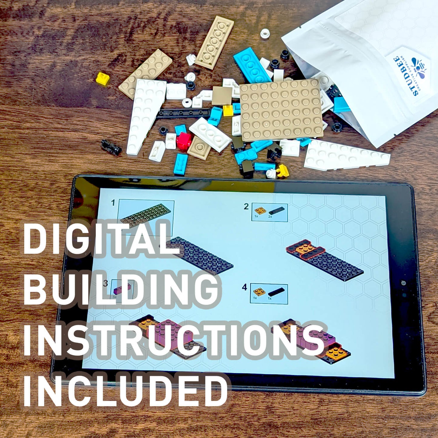 Triple Traffic Lights Custom Printed Building Set - Made Using LEGO® Parts