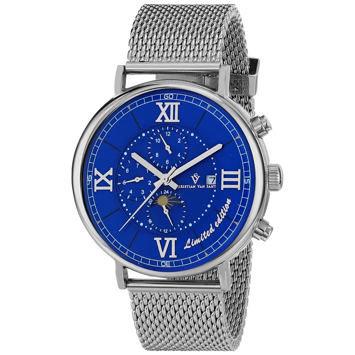 Christian Van Sant Men's Somptueuse LTD Blue Dial Watch - CV1152 by Balec Group