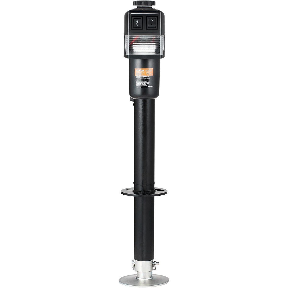 Electric Trailer Jack, Power Tongue Jack Weight Capacity 3500 lbs, 9.84"-33.85" Electric Tongue Jack with Waterproof Cover for Lifting RV Trailer, Horse Trailer, Utility Trailer, Yacht Trailer