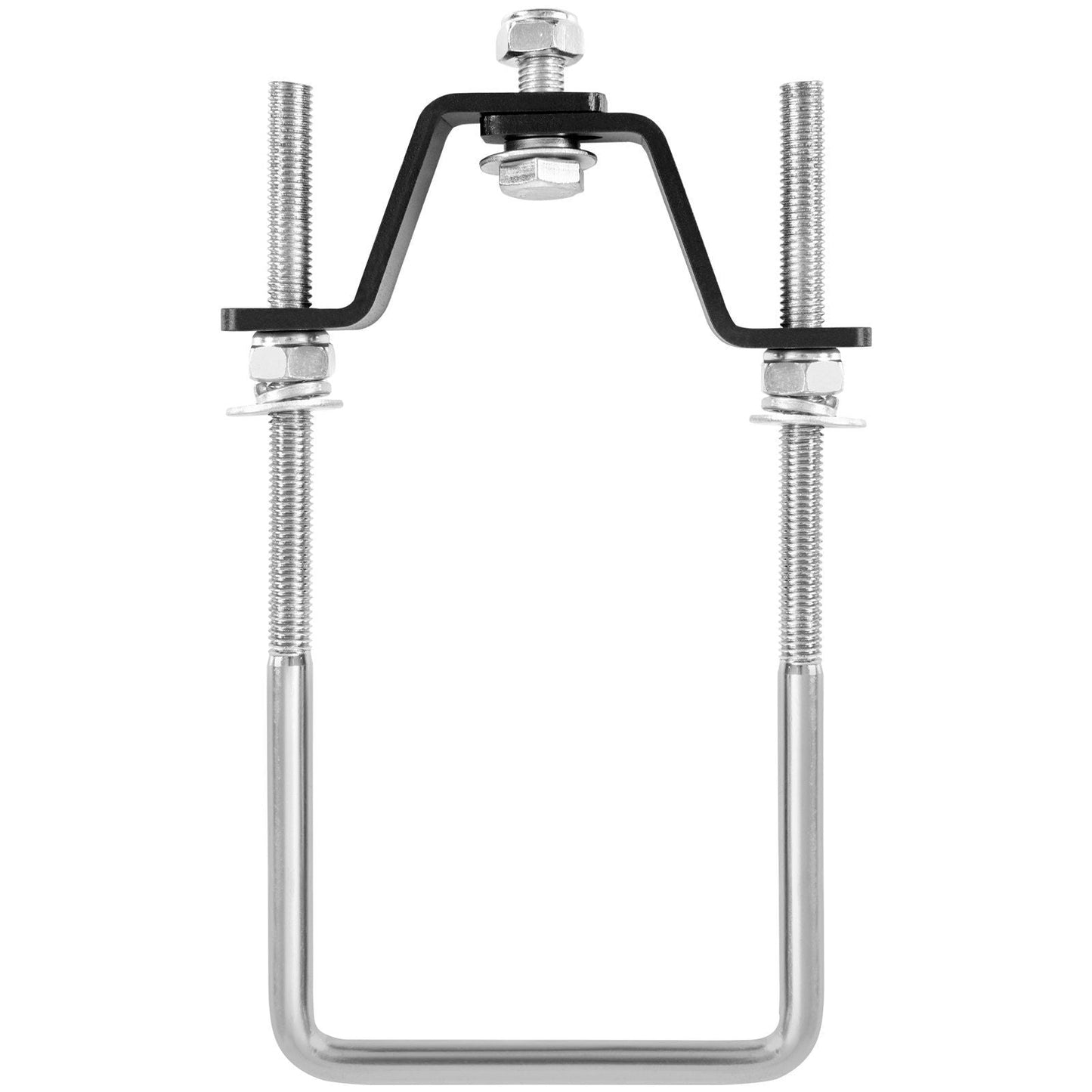 Spare Tire Carrier, U-Bolt Zinc Plated Spare Tire Mount Bracket Side Mount with Lock, 160 lbs Capacity, 4 & 5 Lugs Wheels on 4", 4.5", 5" Bolt Patterns, for Trailer Tongue, Marine Trailer