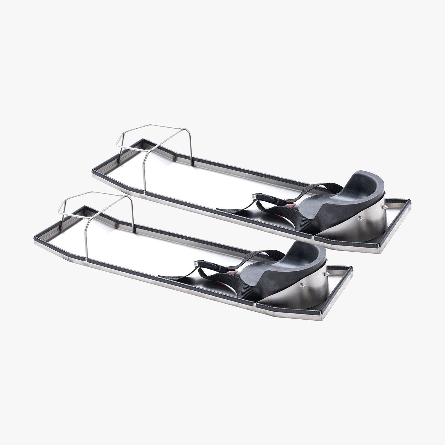 Concrete Knee Boards Slider Knee Boards 28'' x 8'' Kneeler Board Stainless Steel Kneedboards Concrete Sliders Pair Moving Sliders w/Concrete Knee Pads & Board Straps for Concrete Finishing