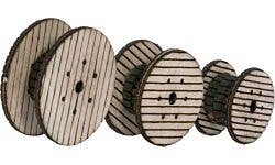 Walthers SceneMaster 949-4155 HO Cable Reels Wood Kit