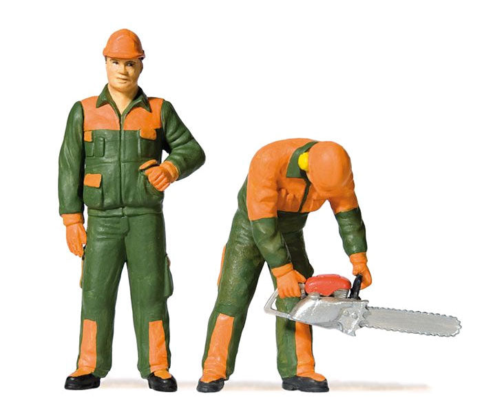 Preiser 44912 G Scale Modern Lumberjacks Set #1 Figures