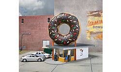 Walthers Cornerstone 933-3768 HO Hole-In-One Donut Shop Kit